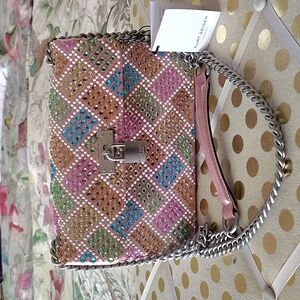 Kurt Geiger The Brixton Crystals Pink Purse NWT